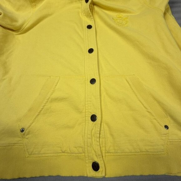 Ralph Lauren LRL Jeans Co Hoodie Womens XL Yellow Cotton Logo - Picture 7 of 15